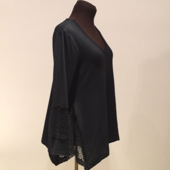 ๐HP๐Style & Co top sweater lace details m - Picture 2 of 16